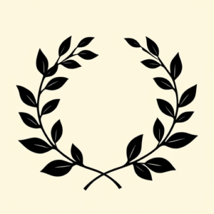 Blackout Laurel Tattoo