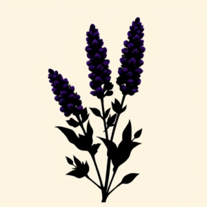 Blackout Lavender Tattoo