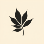 Blackout Leaf Tattoo