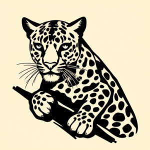 Blackout Leopard Tattoo