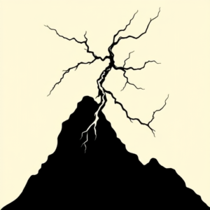 Blackout Lightning Tattoo