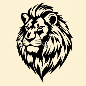 Blackout Lioness Tattoo