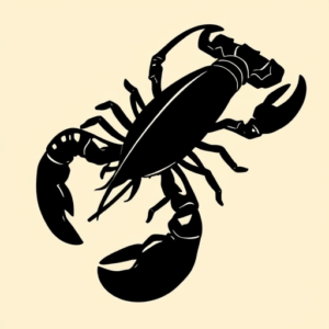 Blackout Lobster Tattoo