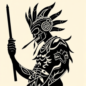 Blackout Mictlantecuhtli Tattoo