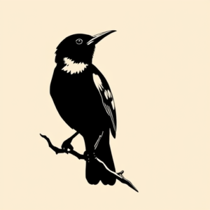 Blackout Mockingbird Tattoo