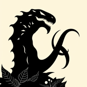 Blackout Monstera Tattoo