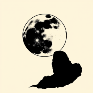 Blackout Moon Tattoo