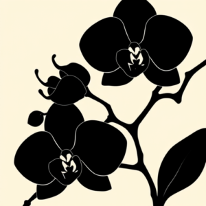 Blackout Orchid Tattoo