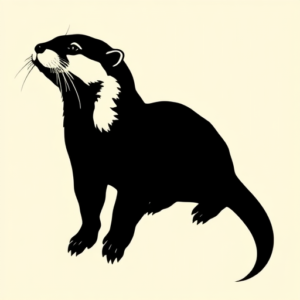 Blackout Otter Tattoo
