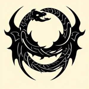 Blackout Ouroboros Tattoo