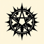 Blackout Pentagram Tattoo