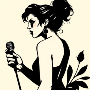 Blackout Pinup Tattoo