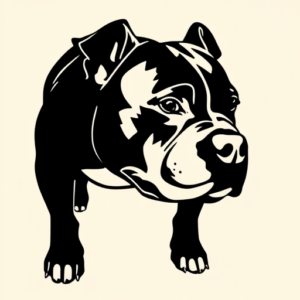 Blackout Pitbull Tattoo