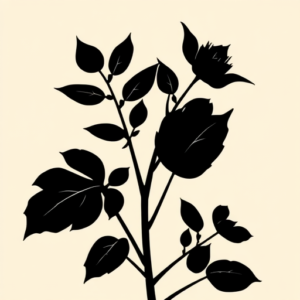 Blackout Plant Tattoo