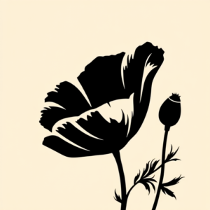 Blackout Poppy Tattoo