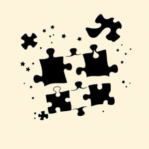 Blackout Puzzle Tattoo