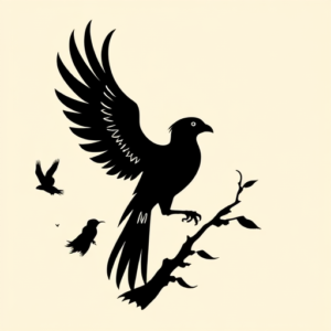 Blackout Quetzal Tattoo