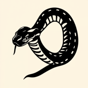 Blackout Rattlesnake Tattoo