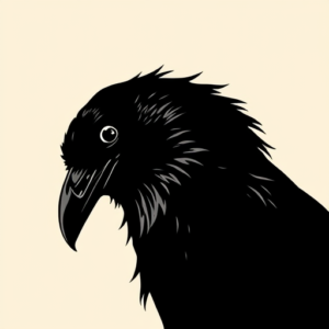 Blackout Raven Tattoo