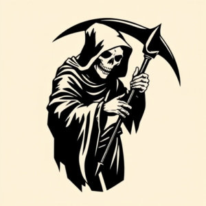 Blackout Reaper Tattoo