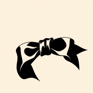 Blackout Ribbon Tattoo