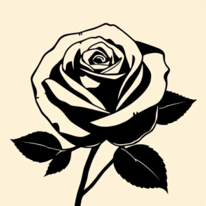 Blackout Rose Tattoo