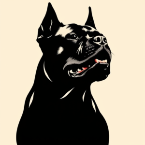 Blackout Rottweiler Tattoo