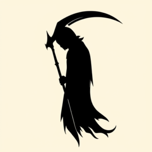 Blackout Scythe Tattoo