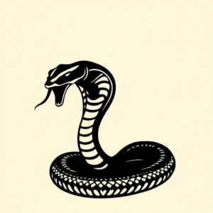 Blackout Serpent Tattoo