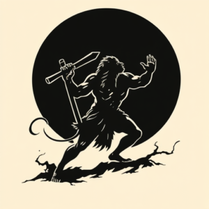 Blackout Sisyphus Tattoo