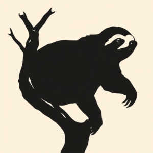 Blackout Sloth Tattoo