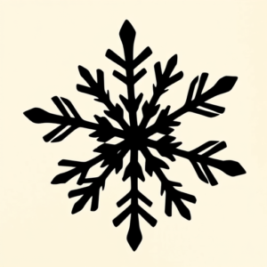 Blackout Snowflake Tattoo