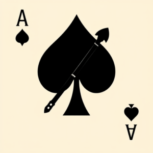 Blackout Spade Tattoo