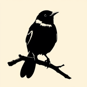 Blackout Sparrow Tattoo