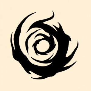 Blackout Spiral Tattoo