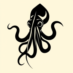 Blackout Squid Tattoo