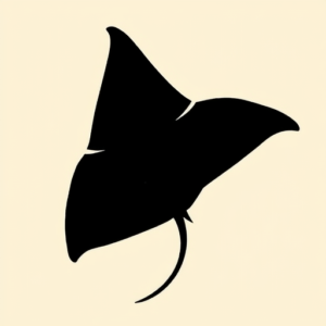 Blackout Stingray Tattoo