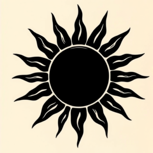 Blackout Sun Tattoo
