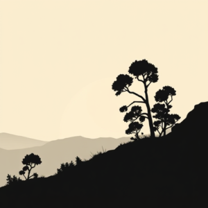 Blackout Sunset Tattoo