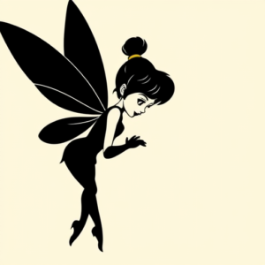 Blackout Tinkerbell Tattoo