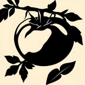 Blackout Tomato Tattoo