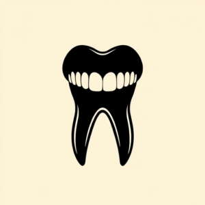 Blackout Tooth Tattoo