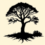 Blackout Tree Tattoo