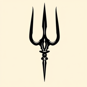 Blackout Trident Tattoo