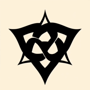 Blackout Triquetra Tattoo