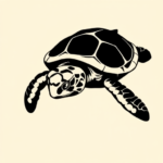 Blackout Turtle Tattoo