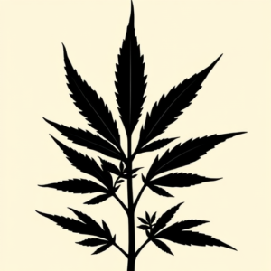 Blackout Weed Tattoo