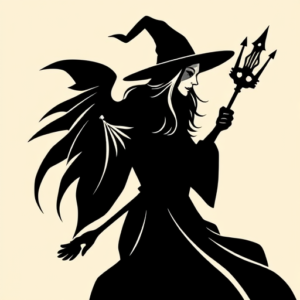 Blackout Witch Tattoo