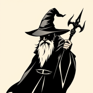 Blackout Wizard Tattoo