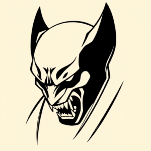Blackout Wolverine Tattoo